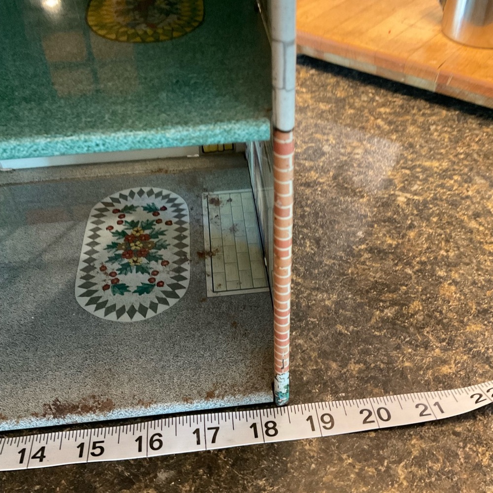 Vintage Marx Dollhouse Tin Metal Litho 1:12 Scale Miniature Mini House 1950s - Picture 13 of 15